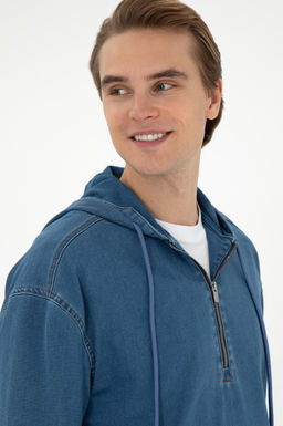 Мужская синяя джинсовая рубашка Неожиданная скидка в корзине - U.s. polo assn фото 2