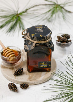 Мёд Cedar Immuno с сосновой шишкой, 250 г - Сибирский кедр фото 2