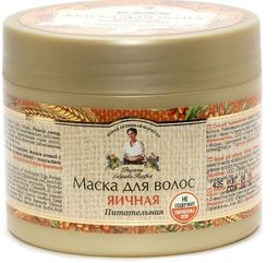 П.Р. Рецепты бабушки Агафьи Маска Яичная питат.д/всех типов волос 300мл банка