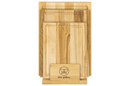 Комплект 3 досок 32*22*1,8 см, 29*20*1,8 см, 24*18*1,8 см "Прямоугольник" на дер. подстав.