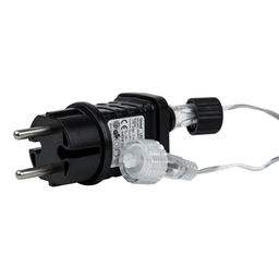 ULD-B12006-195/TTK BLUE IP44 Бахрома светодиодная с эффектом мерцания, 12м. Соединяемая. 195 светодиодов. Синий свет. Провод прозрачный. ТМ Uniel