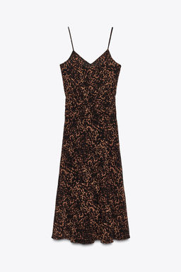 ANIMAL PRINT MIDI DRESS - Zara фото 16