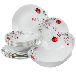 Сервиз столовый стеклокерамика, 18 предметов, на 6 персон, Daniks, Вероника (448955)  фото 2