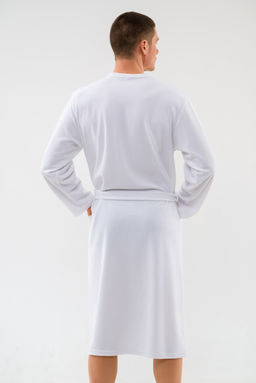 Халат мужской из махры Ренат белый - Амадэль фото 6