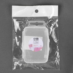 Цена за 2 шт. Контейнер для хранения мелочей, с подвесом, 7,5 × 5,3 × 3 см, цвет прозрачный