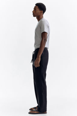 Pantal?n en mezcla de lino Regular Fit - H&m фото 9