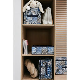 Кофр для хранения вещей Доляна Мозаика, 453020 см, синий фото 6