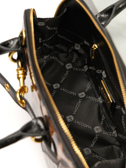 LACCOMA сумка Q6118-леопард бежевый натуральная кожа полиэстер  фото 7