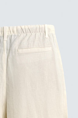PANTAL?N RELAXED FIT 100% LINO / Crudo
