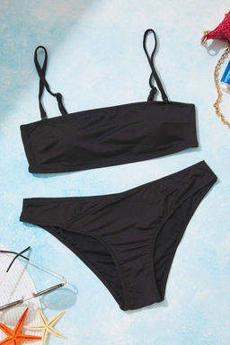 TRENDYOLMILLA K?rm?z? Straplez Normal Bel Bikini Tak?m? TBESS25BT00184