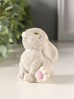 Фигурка гипс Кролик сидит, 7?5?6.5 см, серый
