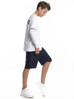 Футболка с длинными рукавами для молодежи 22-8002 белый GRAYS