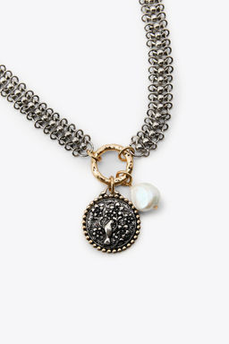 3-PACK OF CHAIN MEDALLION NECKLACES - Zara фото 2