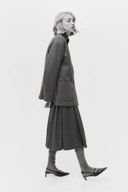 Abrigo con cuello tipo bufanda - H&m фото 4