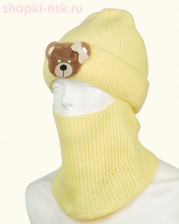 01-31-R Балаклава-шлем для девочки (50-52)