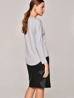 CONTE Джемпер из вискозы со спущенной линией плеча LD 1150 grey - Conte elegant фото 3