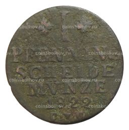 Монета 1 пфенниг 1822 года CVC Германские государства  Брауншвейг-Вольфенбюттель