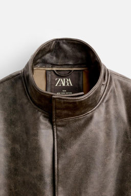 LIMITED EDITION LEATHER EFFECT JACKET - Zara фото 10