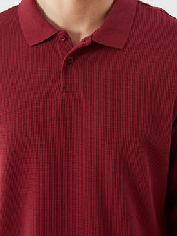 Polo Yaka Uzun Kollu Erkek Sweatshirt