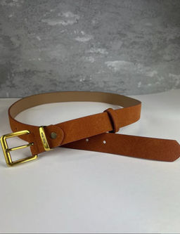 K12639 Ремень экозамша КОРИЧНЕВЫЙ