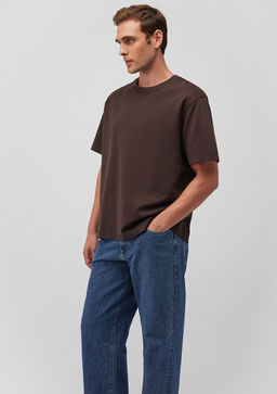 Kahverengi Basic Tisort