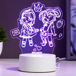 Светильник 3D RISALUX Подружки, LED-ночник, RGB, от сети  фото 6