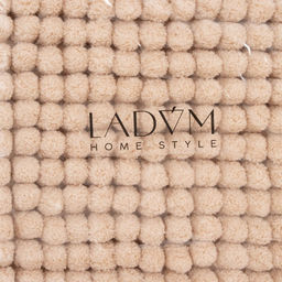 Коврик для дома LaDоm, букли, 3860 см, бежевый