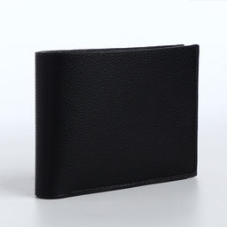 Портмоне мужское, без застёжки, отдел для карт, монет, чёрное