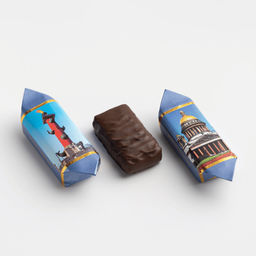 Шоколадные конфеты Пралине&вафли&шоколад (кофе) /140гр (Виды СПб) - Петербургская коллекция фото 4