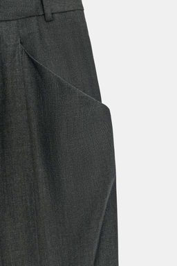 ZW COLLECTION LIMITED EDITION WOOL BLEND TROUSERS WITH POCKETS - Zara фото 6