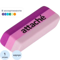 Ластик Attache прямоуг. скош., 49x19x8 мм, термопл.каучук, ассорти  фото 2