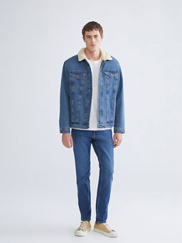Standart Kal?p Erkek Jean Ceket