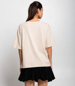 Футболка #КТ8130, светло-бежевый - Dommod фото 3