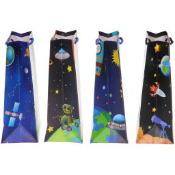 Пакет подарочный "Весёлый космос" 18*24*8,5 см, микс