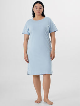 Сорочка ночная женская голубая