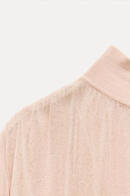 FINE KNIT MOCK TURTLENECK SWEATER - Zara фото 7