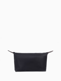 Косметичка простая на молнии, маленькая, чёрная