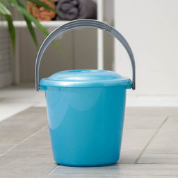 Ведро с крышкой «Соло», 3 л, перламутровое бирюзовое
