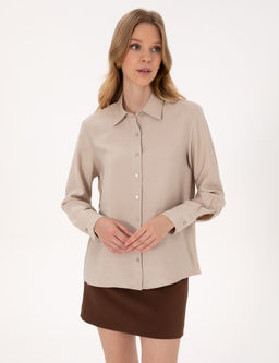 Vizon Modal Kar___ml_ Comfort Fit Uzun Kollu G_mlek