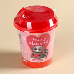 Чай чёрный в бумажном стакане Несу счастье, вкус: лесные ягоды, 20 г. - Simaland фото 4