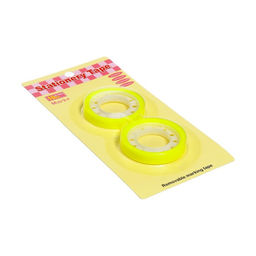 Набор 2 штуки, клейкая лента текстовыделительная (отклеиваемая) 75 мм х 10м, зелёный флуоресцентный - Calligrata фото 4