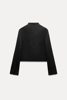 ZW COLLECTION CROPPED BUTTONED JACKET - Zara фото 6