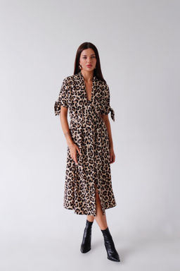 Martichelli Платье с анималистичным принтом