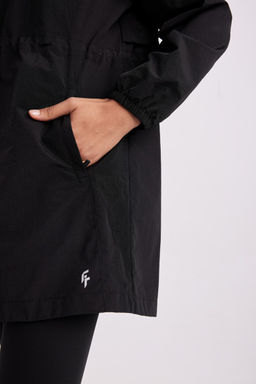 Водоотталкивающий дождевик приталенного кроя с капюшоном DeFactoFit  фото 21