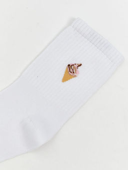 Dondurma Bask?l? Kad?n Soket ?orap