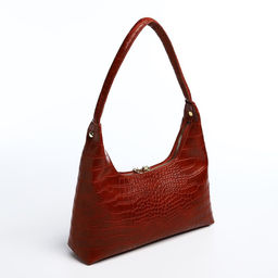 Сумка-багет на молнии, цвет бордовый - Simaland фото 2