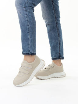 03-YH516-2 DK. BEIGE Кроссовки женские (натуральная кожа)