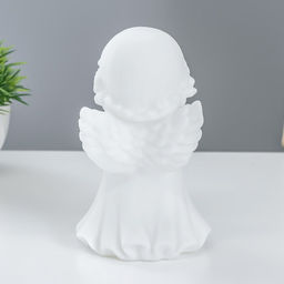 Фигурка светящаяся RISALUX «Ангелочек», LED-ночник, батарейки 3×LR44, белый, 8.5×8×14.5 см