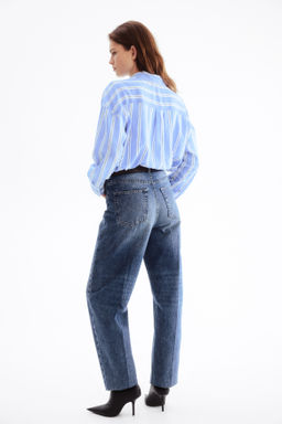Camisa oversize en mezcla de lino - H&m фото 9