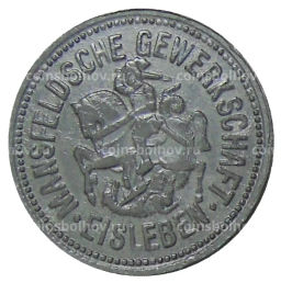Монета 10 пфеннигов 1917 года Германия Нотгельд  Айслебен
